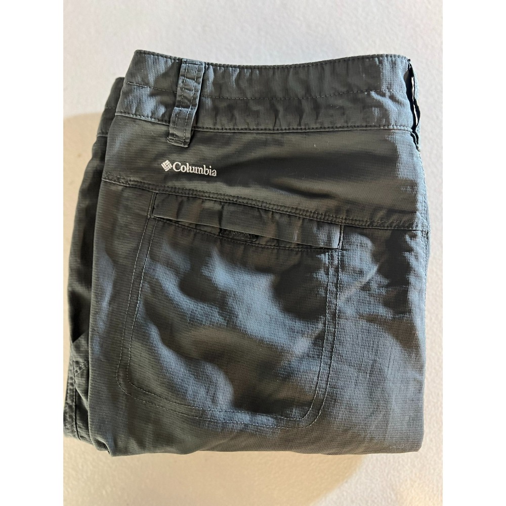 Columbia Womens Size 10 Regular Grey Nylon Outdoor Hiking Cargo Pants 32x30